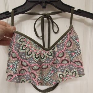 Rue21 Boho Patterned Halter Bikini Top